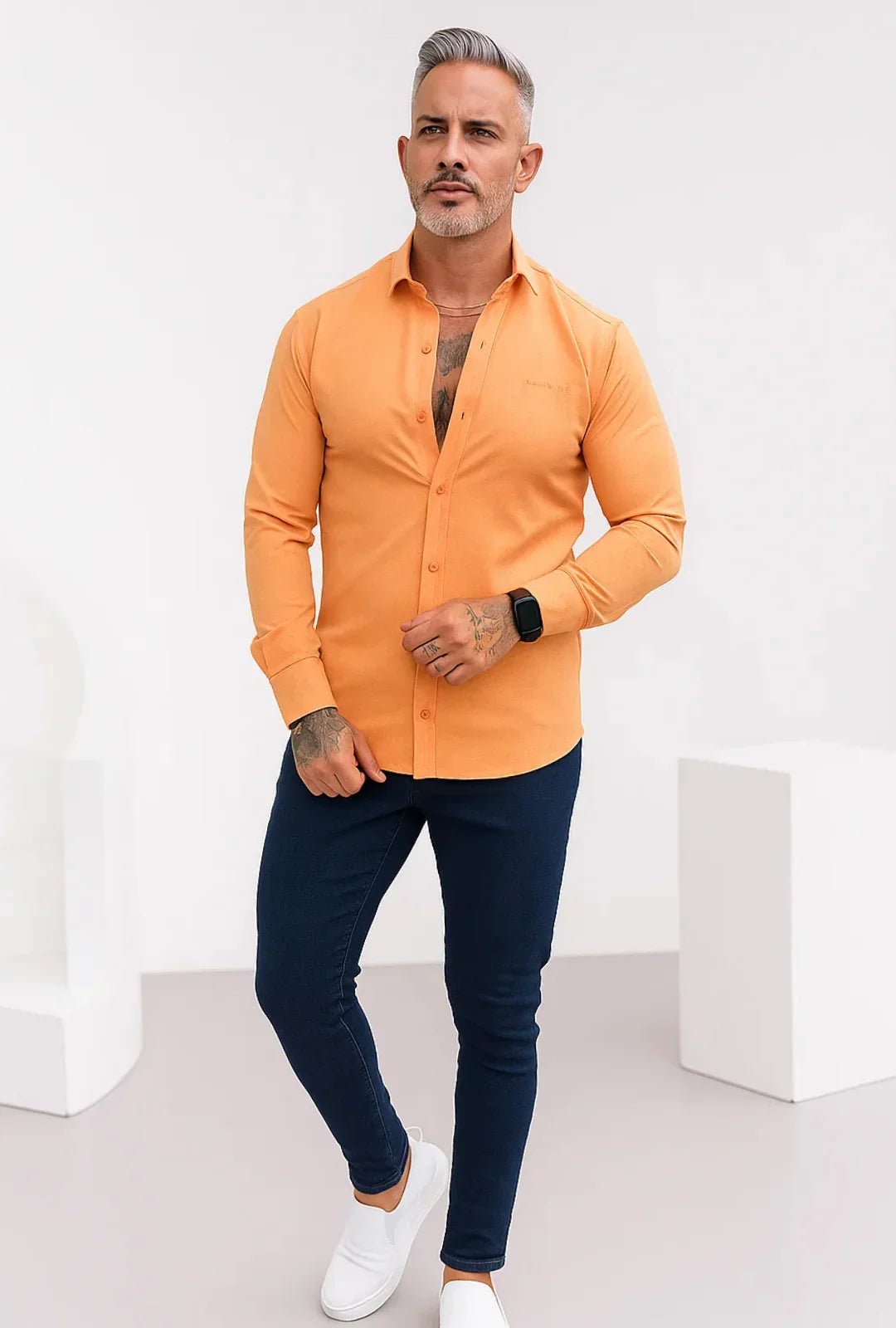 Camisa Tricoline Hidro Italiana Leon - Leon Elegance