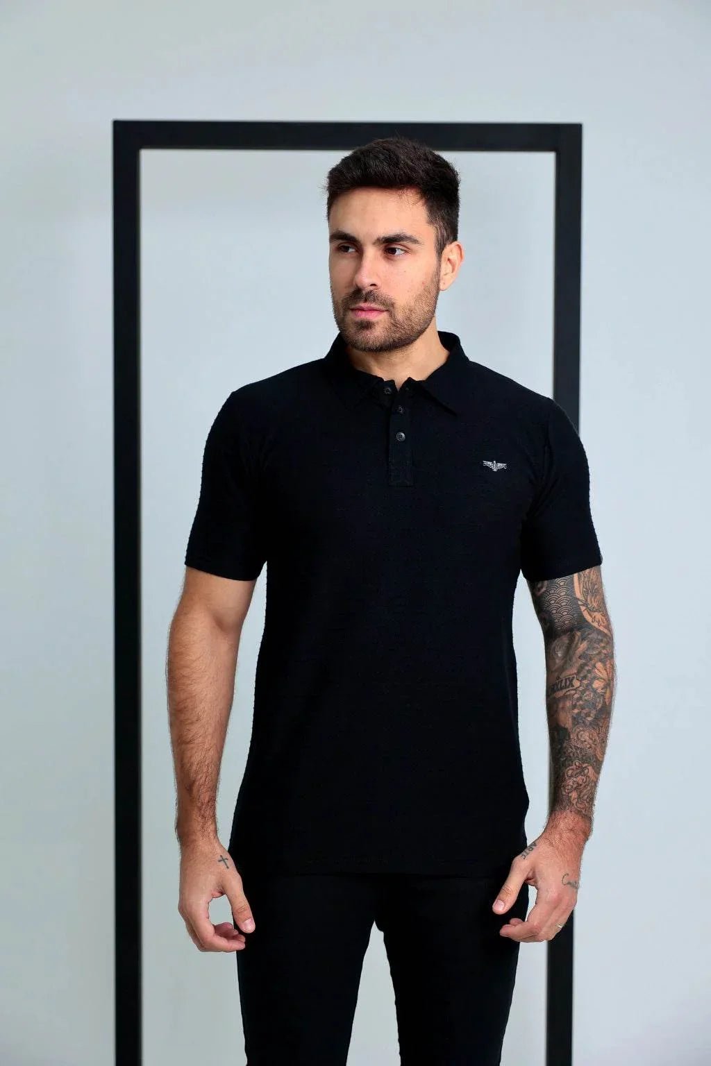 Camiseta FB Polo Texturizada - Leon Elegance