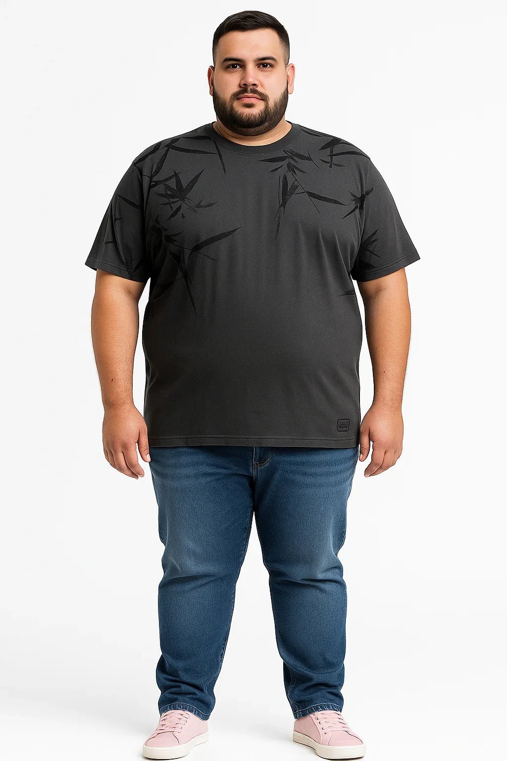 Camiseta Tradicional Estampada Folhagem - Leon Elegance