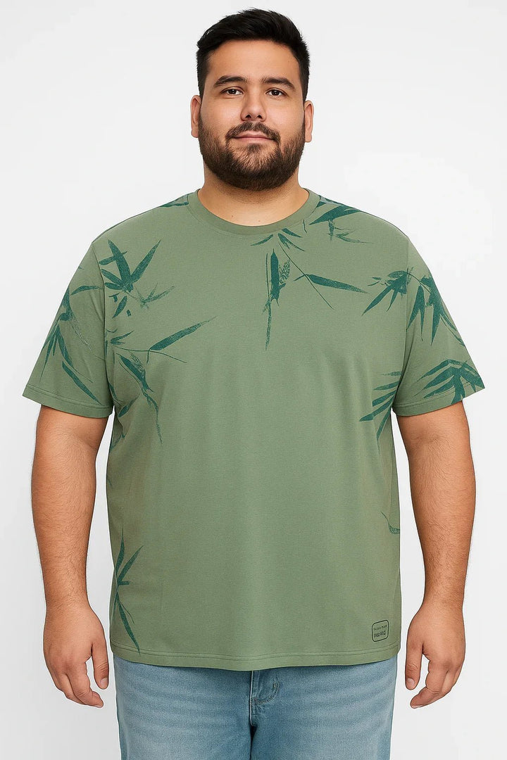 Camiseta Tradicional Estampada Folhagem - Leon Elegance