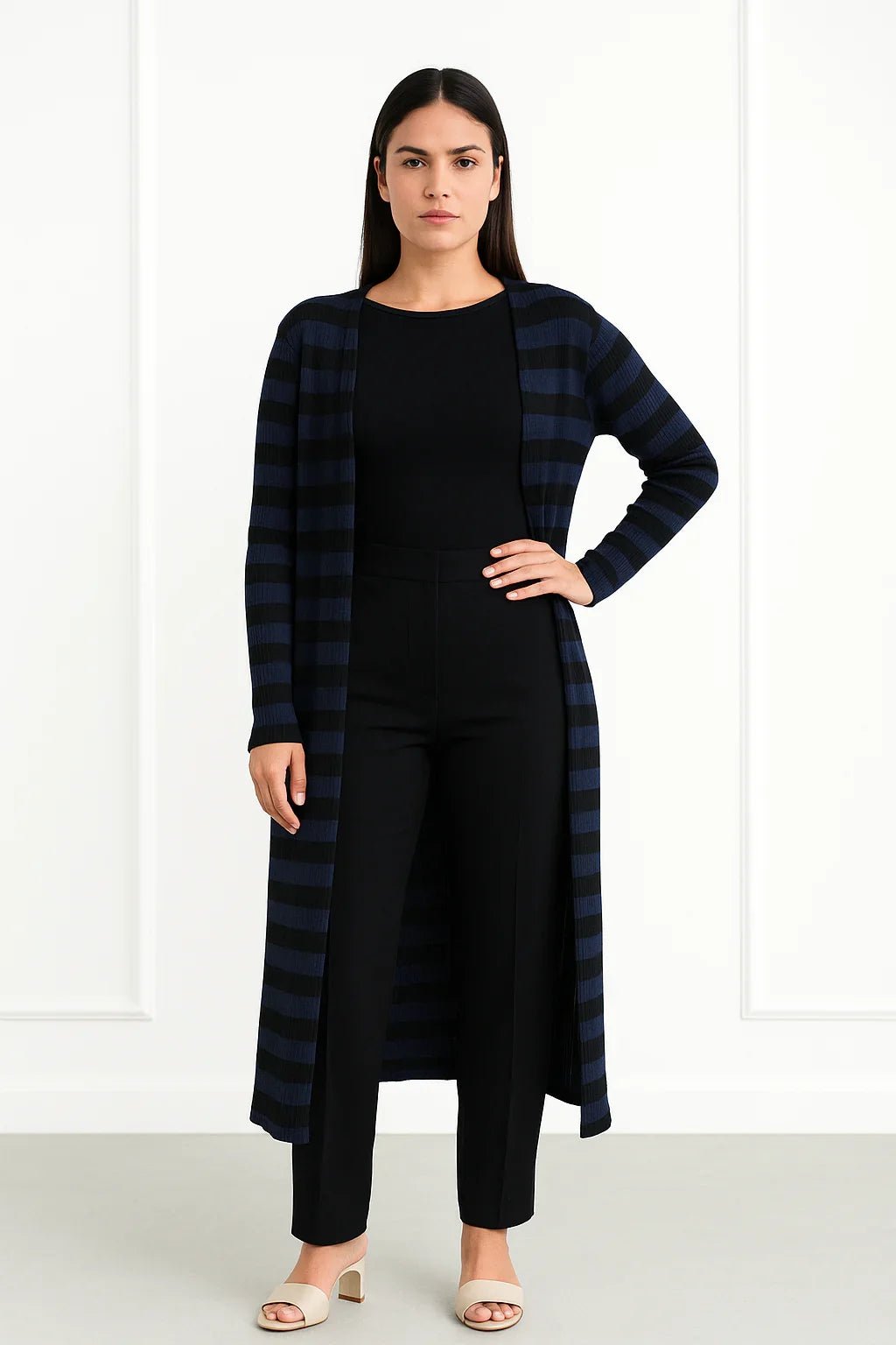 Cardigan Femme Nélida Listrado k2b - Leon Elegance