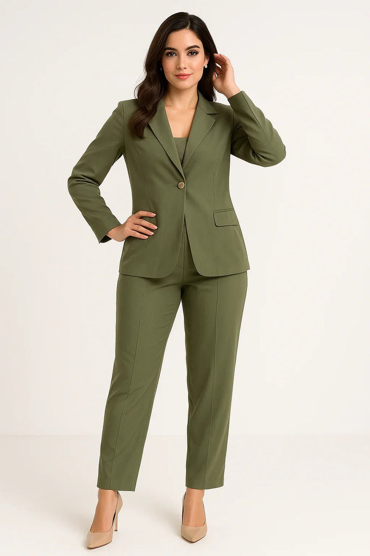 Conjunto Alfaiataria Feminino Blazer e Calça Fofofinha - Leon Elegance