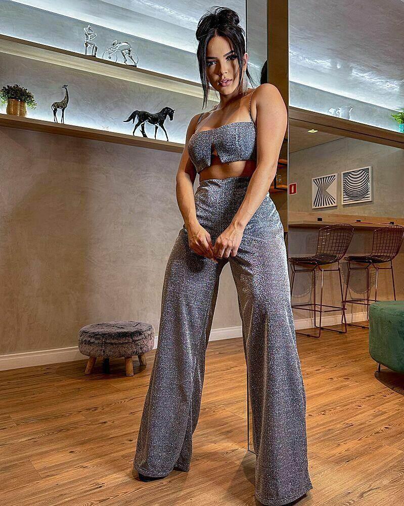 Conjunto Ayla Top Aviamento - Leon Elegance