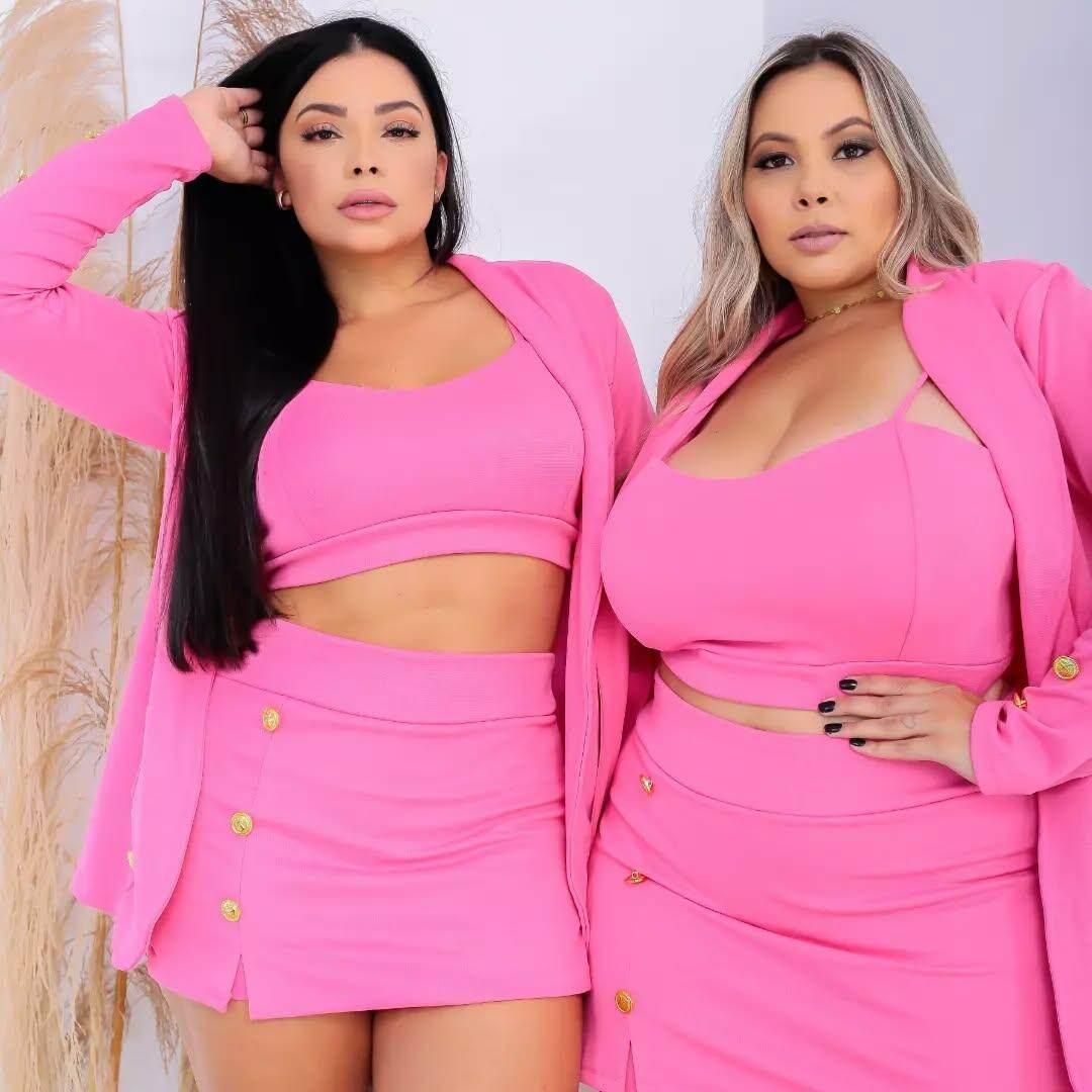 Conjunto Blazer Top com Shorts Roma Leon - Leon Elegance