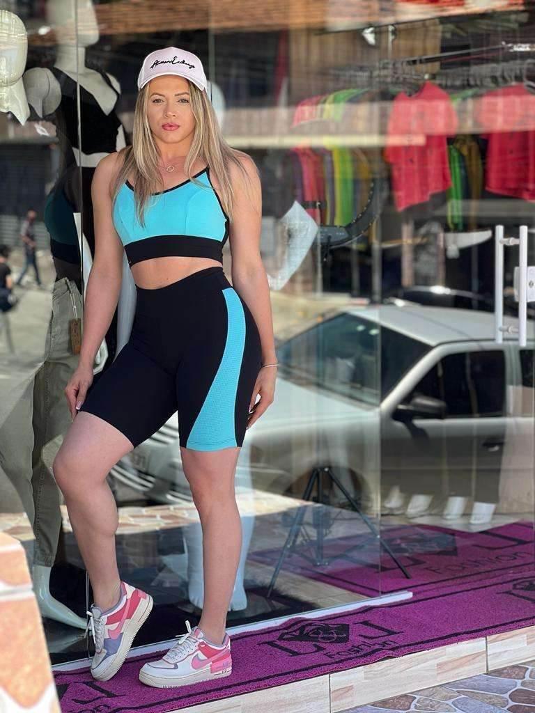 Conjunto Esportivo Shorts com Top Leon - Leon Elegance