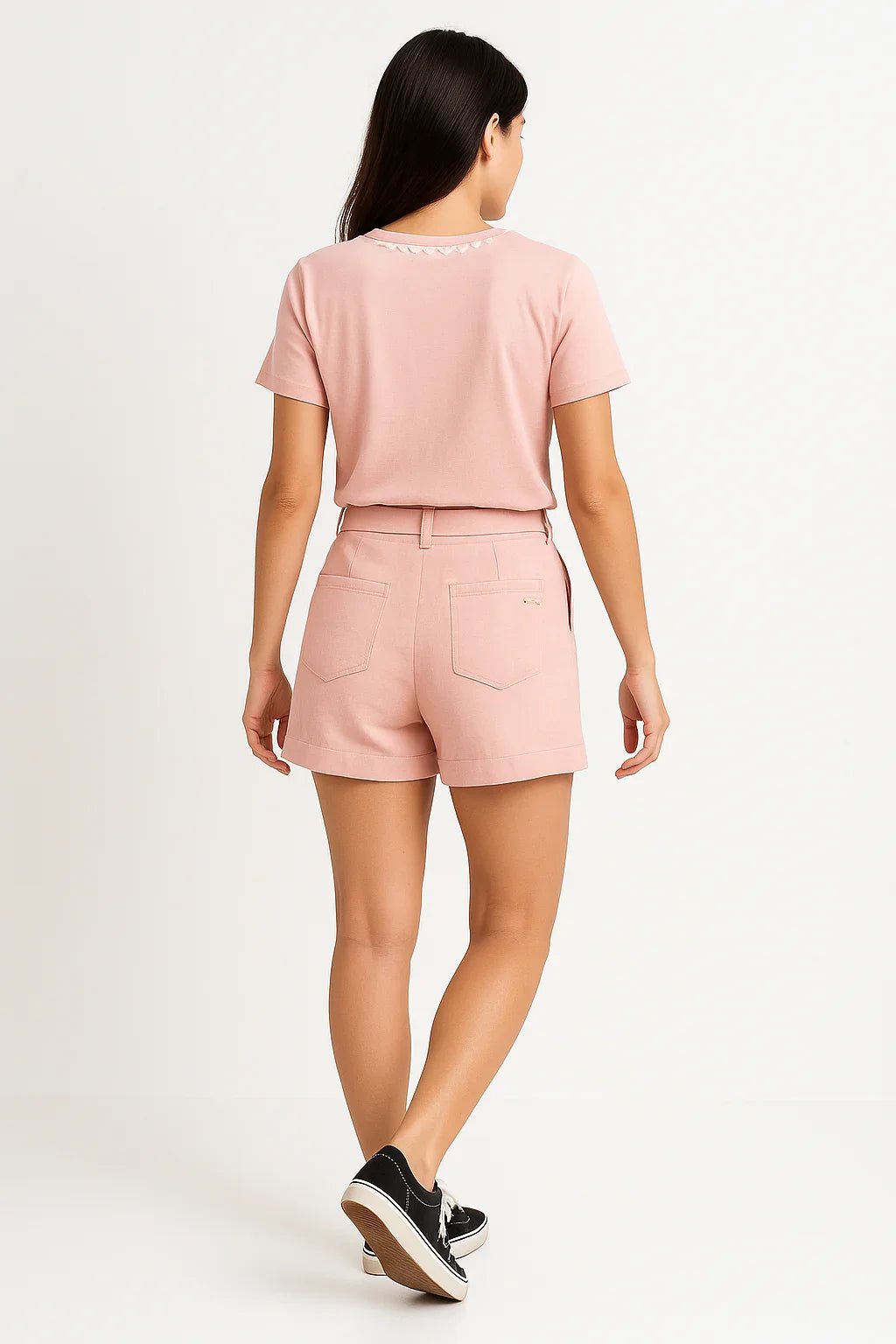 Conjunto Klepton Blusa e Shorts com Faixa - Leon Elegance