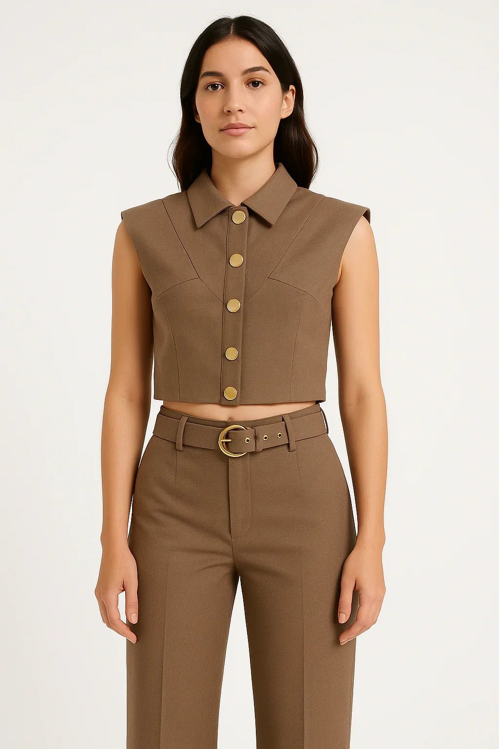 Conjunto Klepton Feminino Cropped e Calça - Leon Elegance