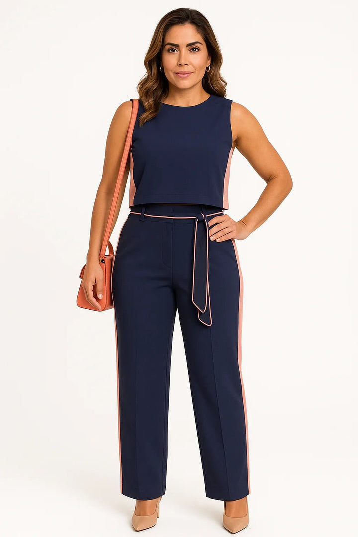 Conjunto Klepton Navy com Faixa - Leon Elegance