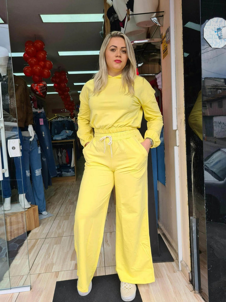 Conjunto Moletinho Com Capuz Leon - Leon Elegance