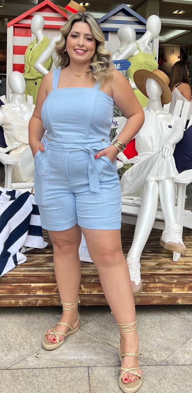 Conjunto Plus em Linho Diana Leon - Leon Elegance