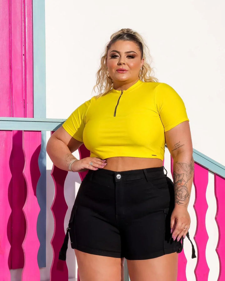 Cropped Bloom Charm Mirela fofinha - Leon Elegance