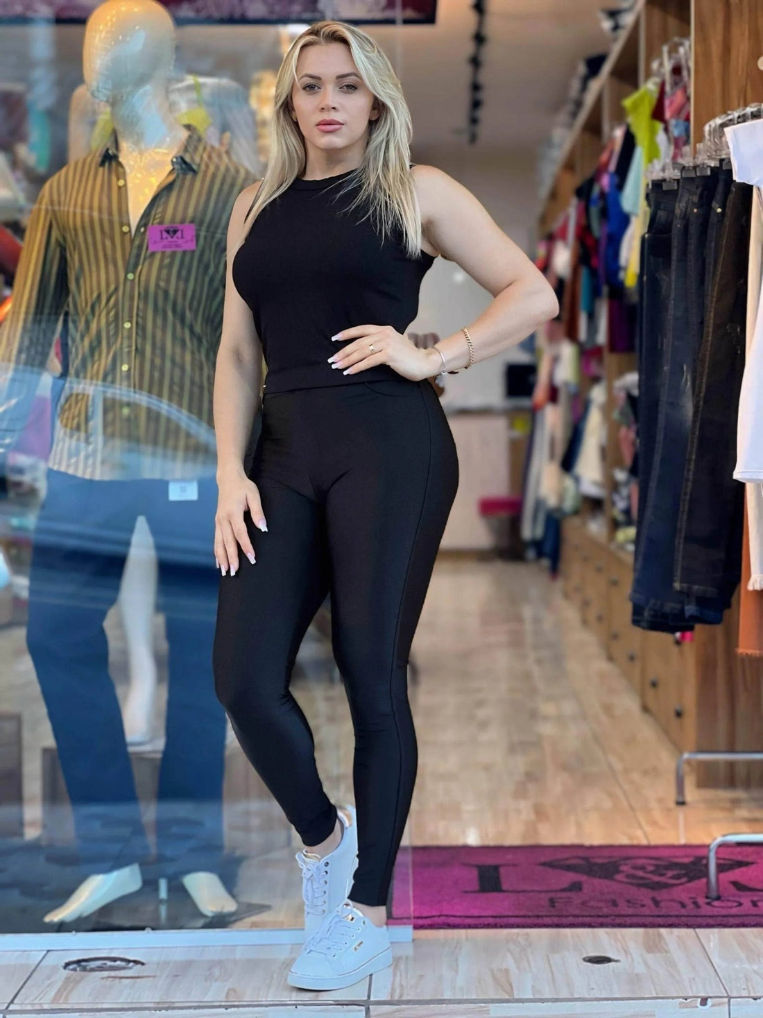 Cropped Femme Plus Size Canelado Leon - Leon Elegance