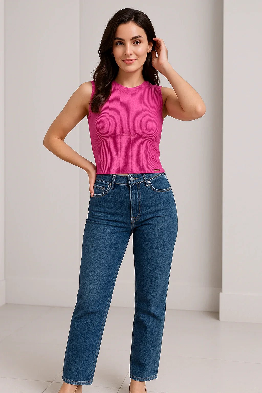 Cropped Klepton Canelado - Leon Elegance