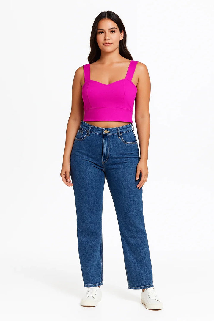 Cropped Klepton Feminino Pink Alças Largas - Leon Elegance
