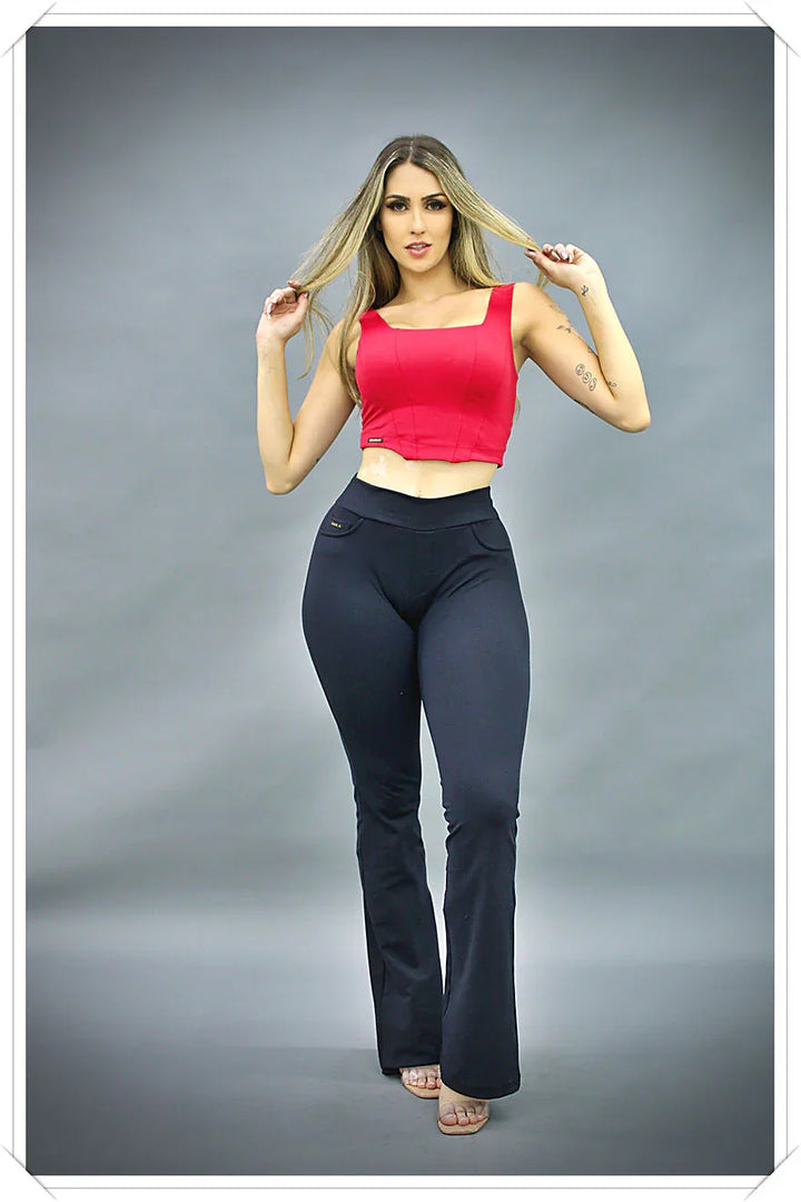 Calça Legging Flare sem bolso Nirelia Leon