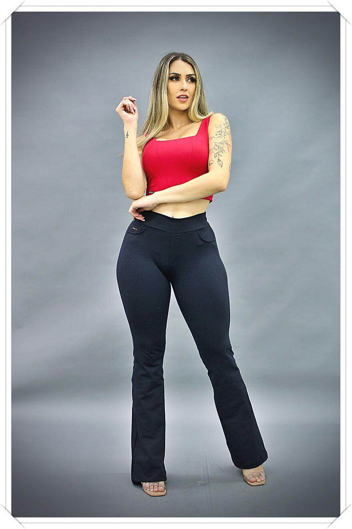 Calça Legging Flare sem bolso Nirelia Leon - Leon Elegance