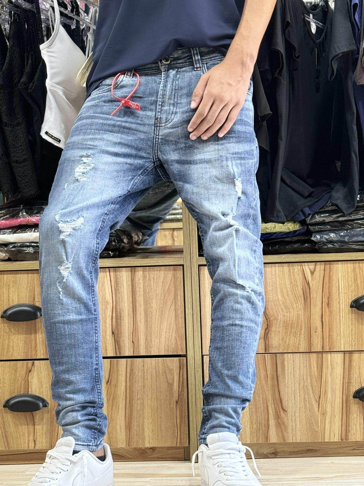 Calça Slim Fit City Denim Puida Leon - Leon Elegance