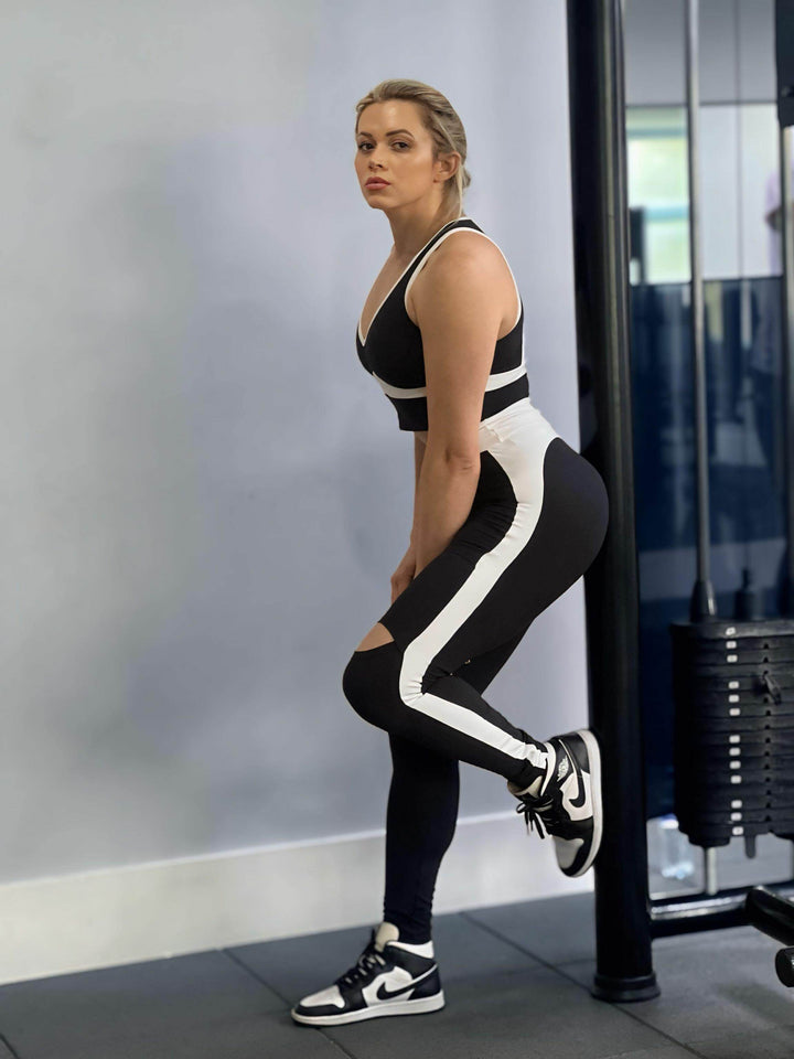 Conjunto Esportivo Tailene Com Abertura Leon - Leon Elegance