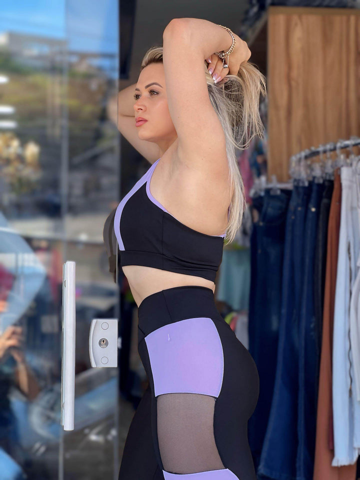 Conjunto Fitness em Detalhes Renda Leon - Leon Elegance