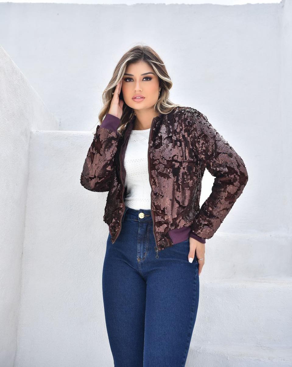 Jaqueta Klepton Paetê Feminina