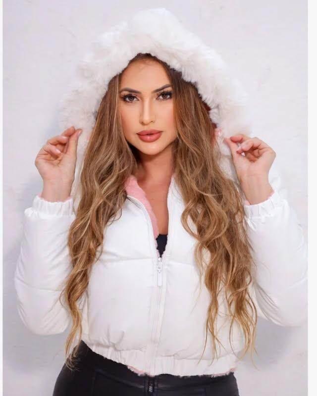 Jaqueta Bomber Puff Forrada Com Capuz Leon - Leon Elegance