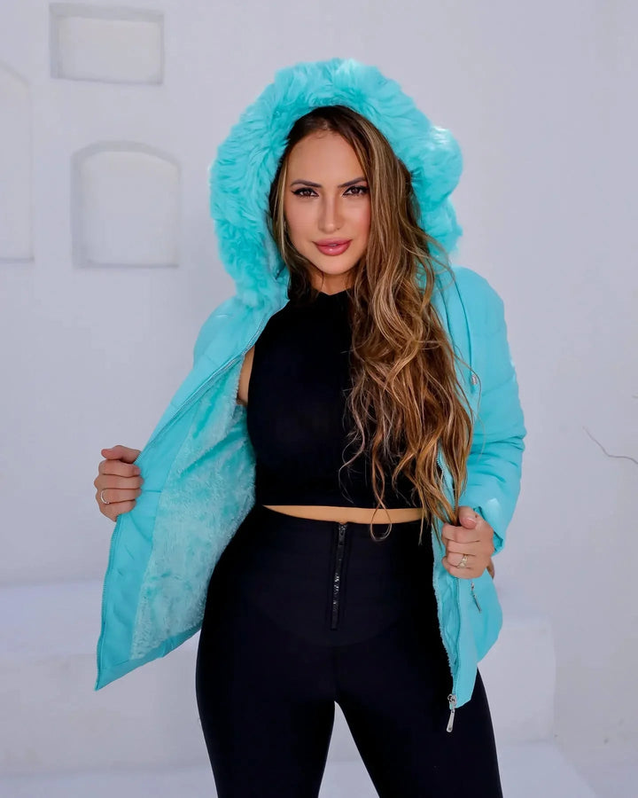 Jaqueta Com Pelinho No Capuz Leon - Leon Elegance