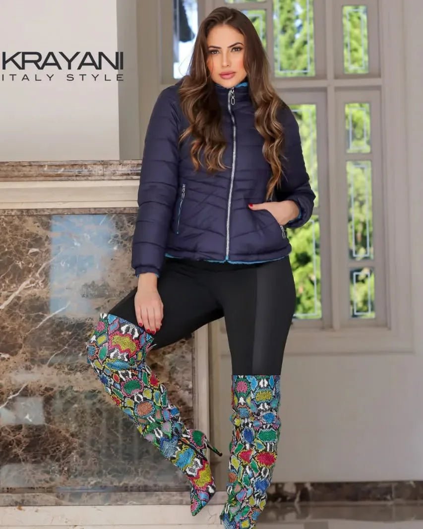 Jaqueta Dupla Face Feminina Bobo Jaco Leon - Leon Elegance