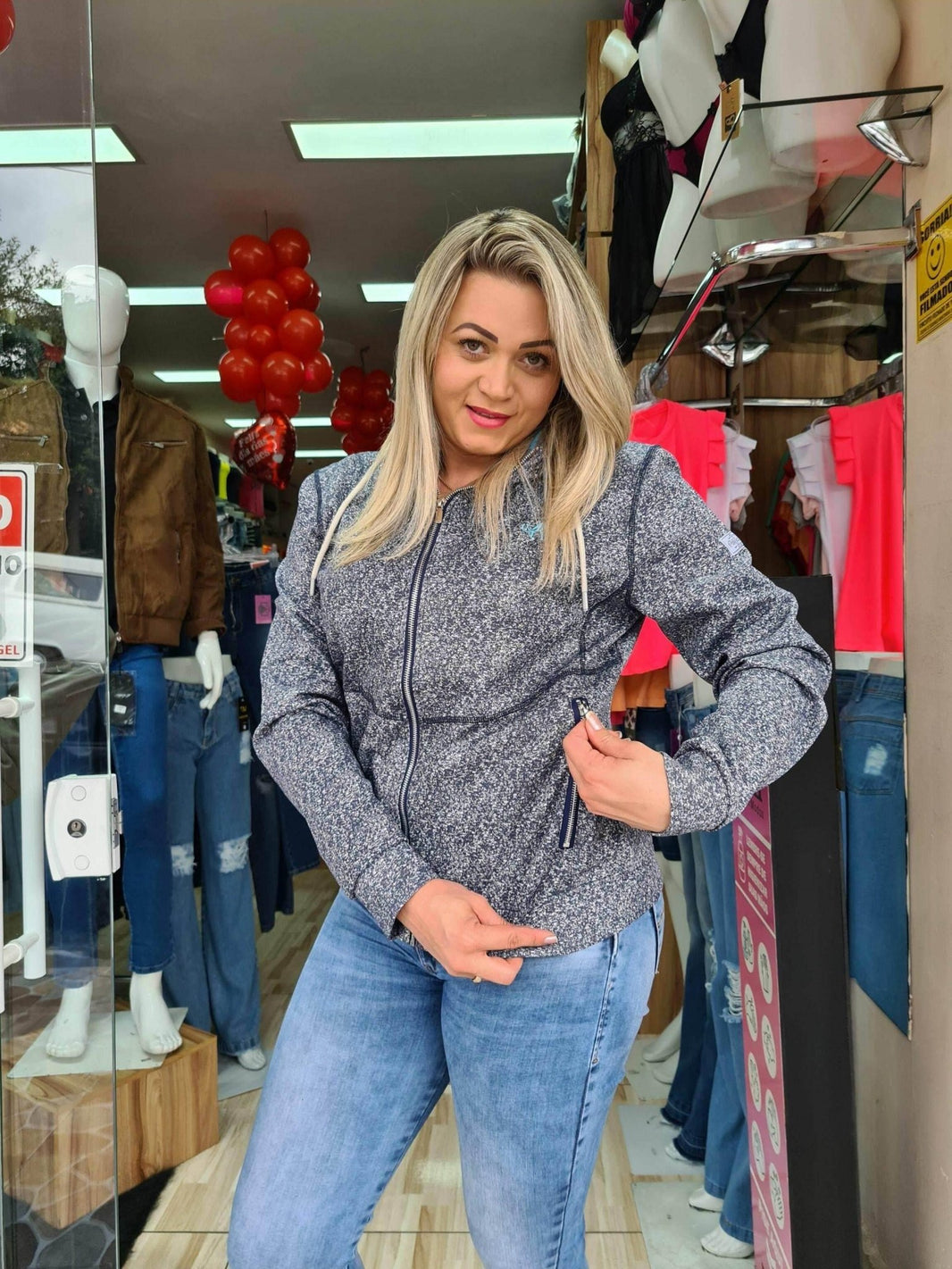 Jaqueta Moletom Ame Marinho Leon - Leon Elegance