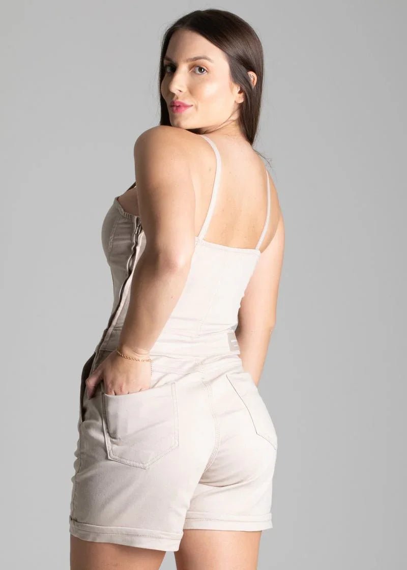 Jardineira Sarja Leon - Leon Elegance