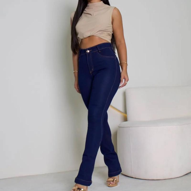 Kit 3 Calças Jeans Femininas Sortidas Skinny Cintura Alta Super Stretch - Leon Elegance