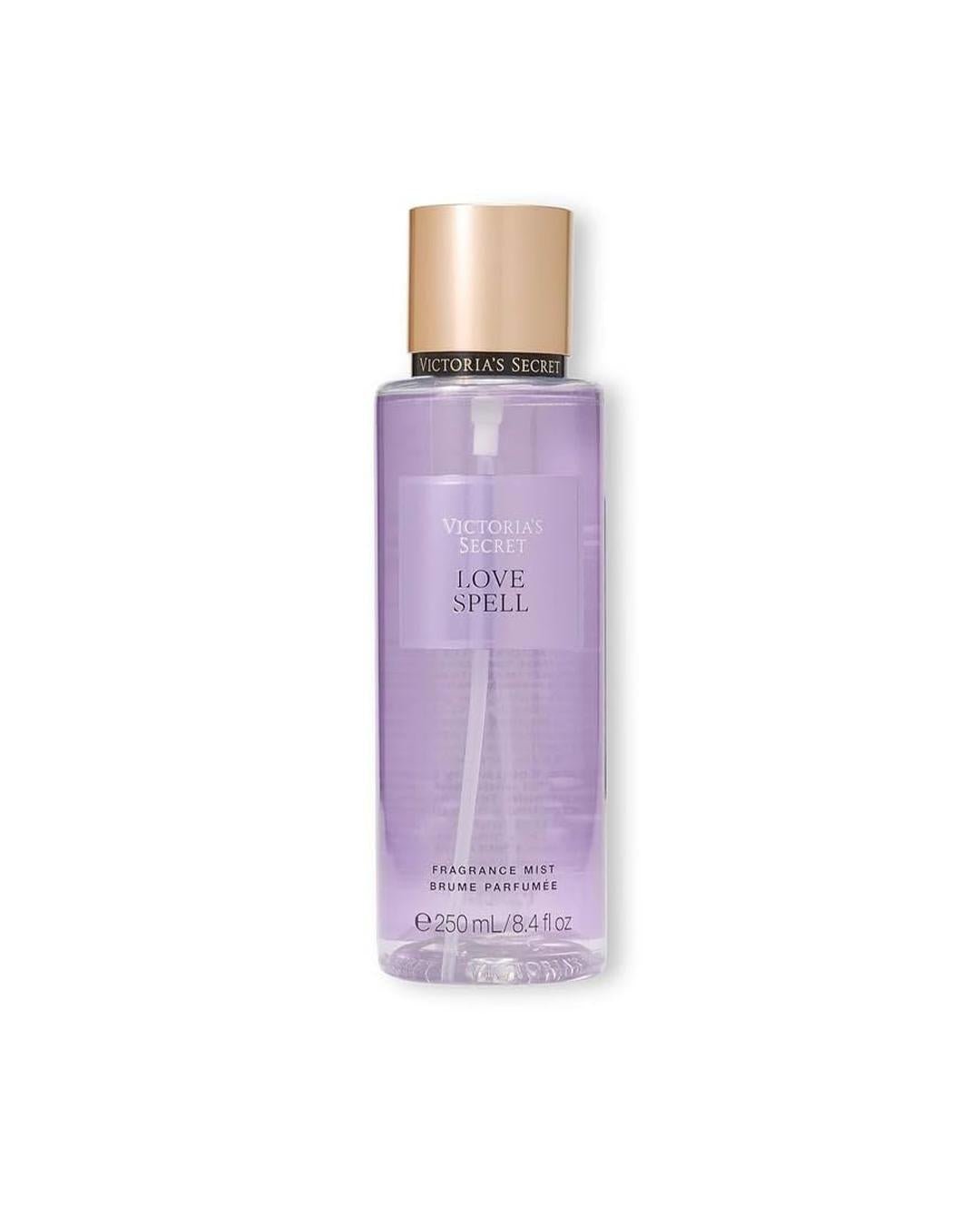 Kit LoveSpell 100% Original: Body Splash 250ml, Loção Hidratante e Esfoliante para Cuidado Corporal Completo - Leon Elegance