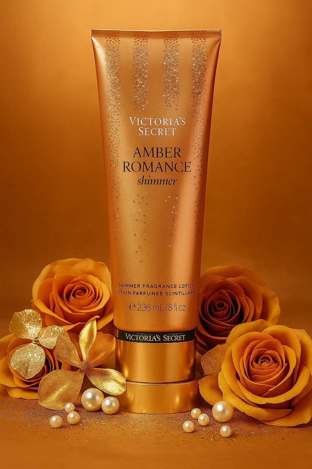 Loção Corporal Victoria’s Secret Amber Romance Shimmer 236ml - Leon Elegance