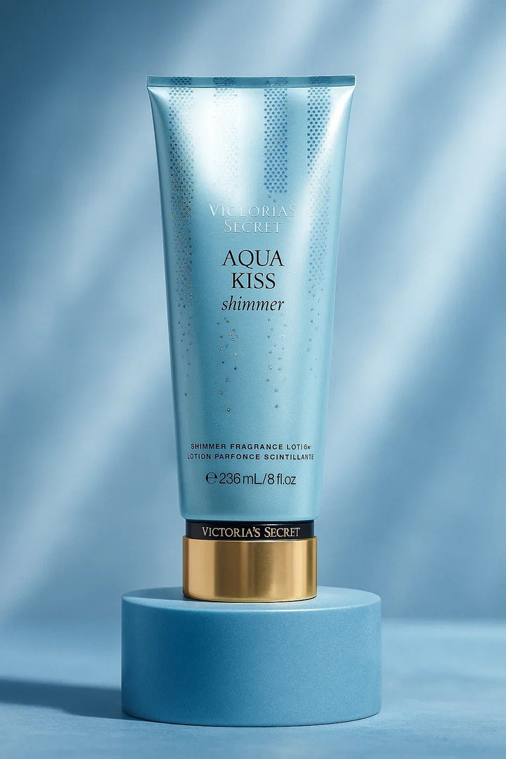 Loção Corporal Victoria’s Secret Aqua Kiss Shimmer Feminino 236ml - Leon Elegance