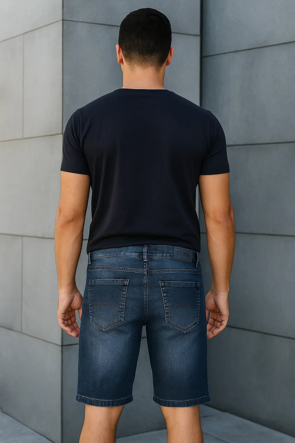 Masculina Jeans Tradicional Azul Médio - Leon Elegance