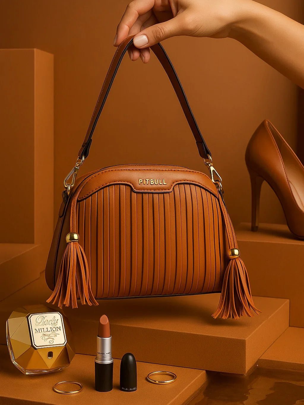 Nome Comercial Bolsa Feminina Franja Pit Bull - Leon Elegance