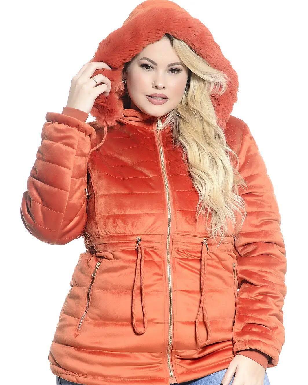 Parka Feminina Com Capuz Forrada Leon - Leon Elegance
