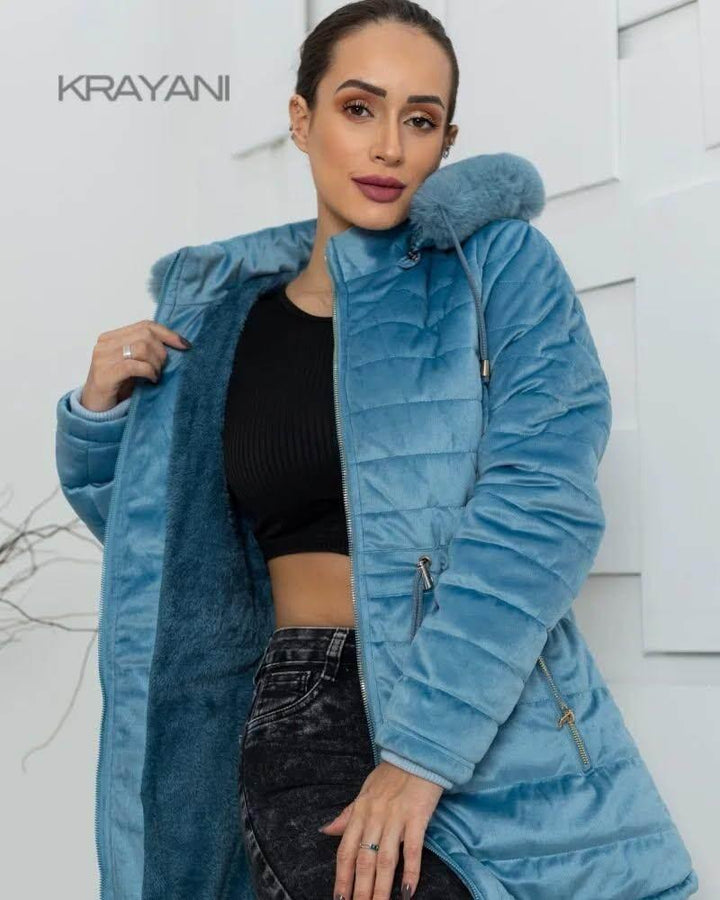 Parka Feminina Com Capuz Forrada Leon - Leon Elegance