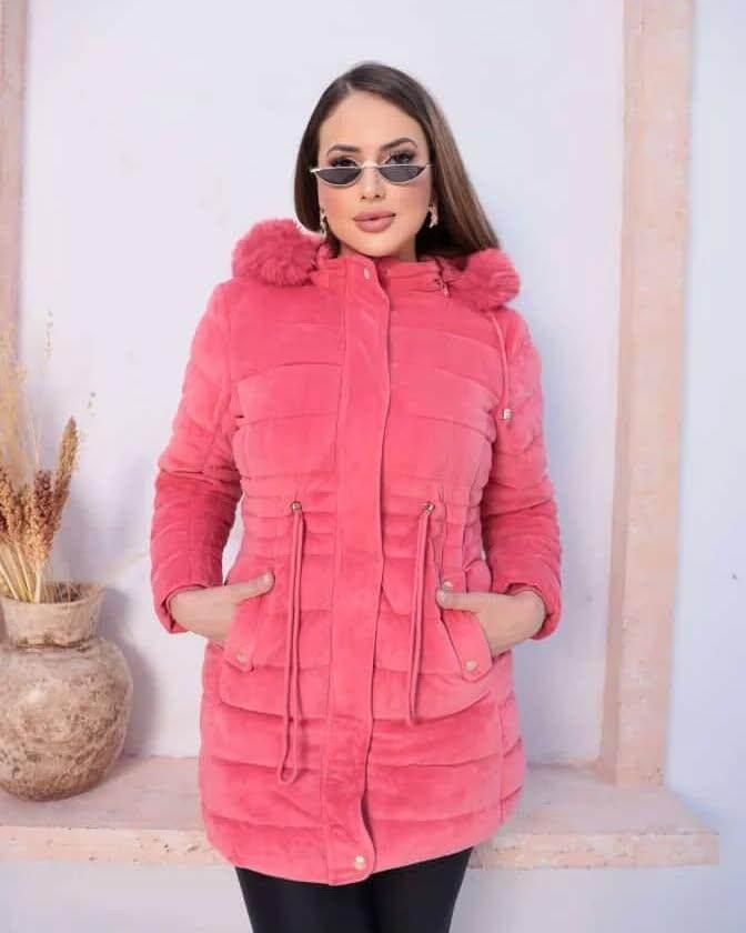 Parka Feminina Grossa Forrada Com Capuz Leon - Leon Elegance