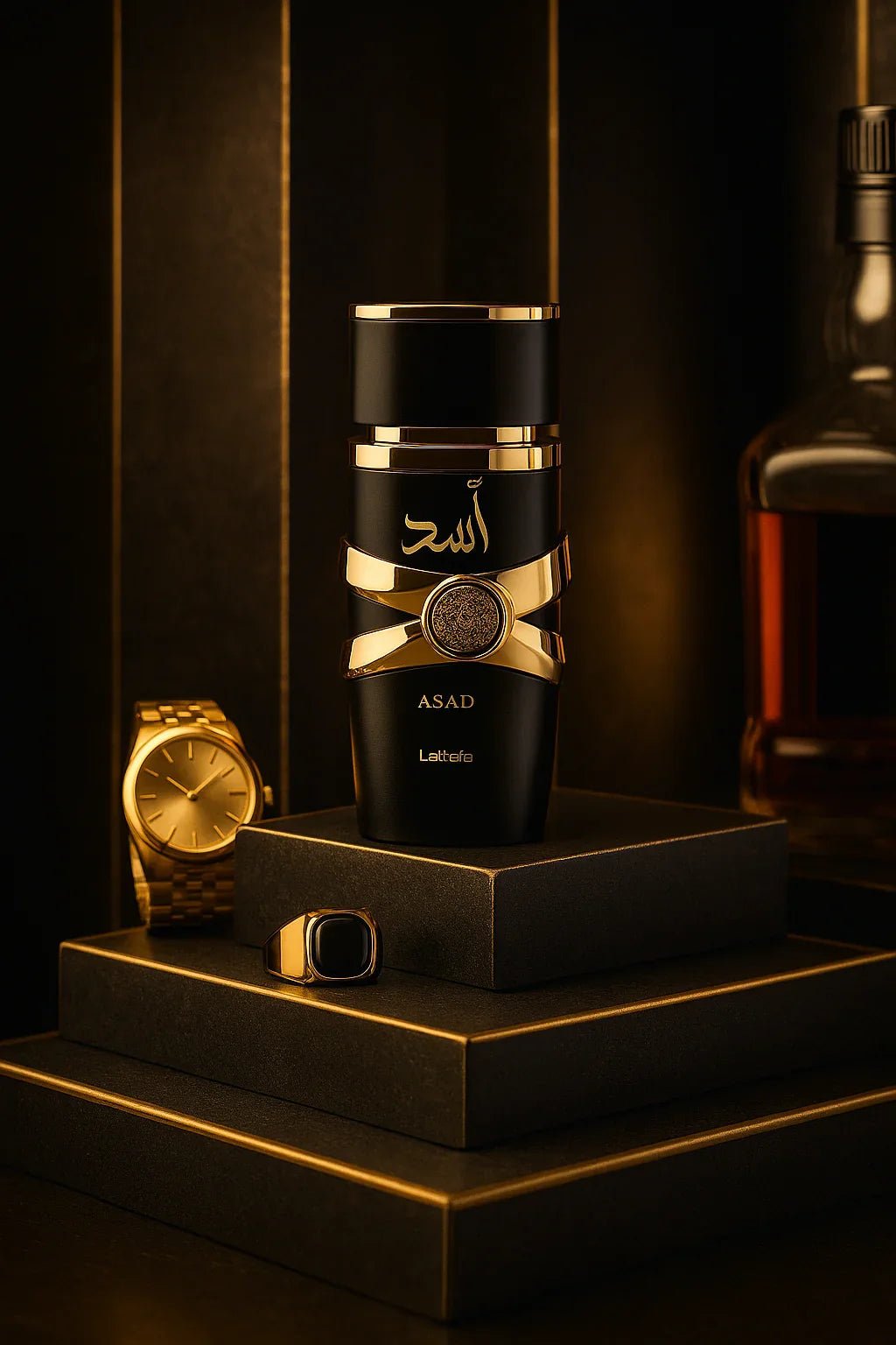 Perfume Asad Lattafa Eau de Parfum Masculino 100ml - Leon Elegance