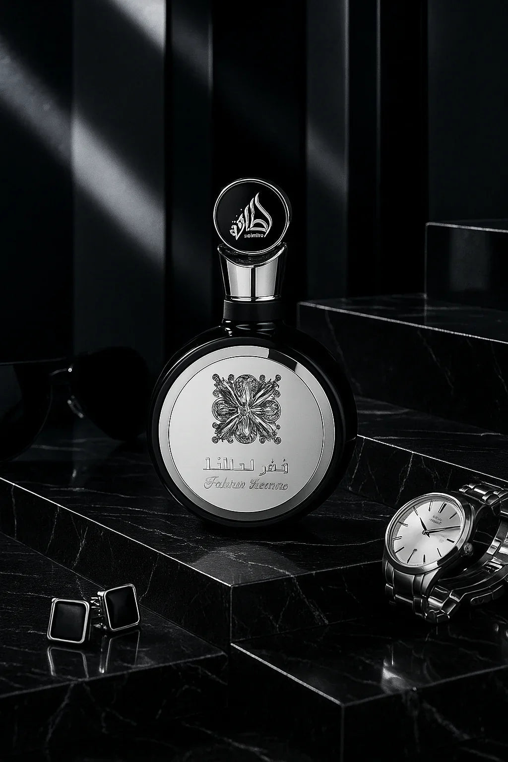 Perfume Fakhar Lattafa Silver Eau de Parfum Masculino 100ml - Leon Elegance