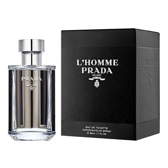 perfume prada l'homme masculino eau de toilette 100ml - Leon Elegance