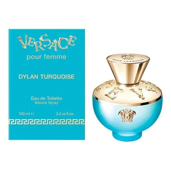 perfume versace dylan turquoise feminino eau de toilette 100ml - Leon Elegance