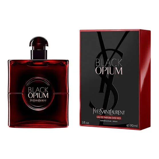 perfume yves saint laurent black opium over red feminino eau de parfum 90ml - Leon Elegance