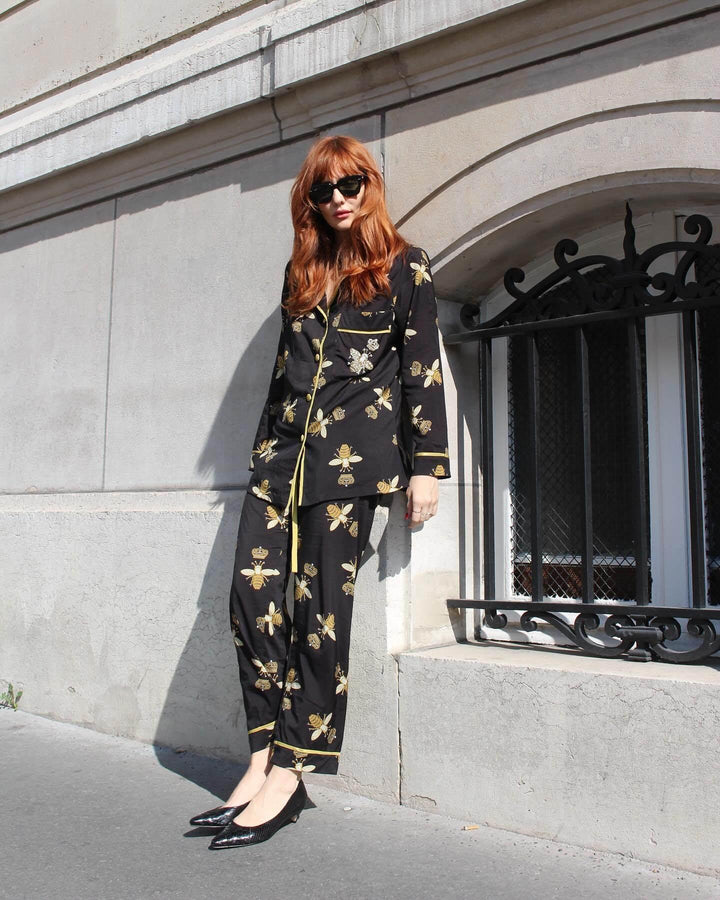 Pijama Longo Queen Bee Leon - Leon Elegance