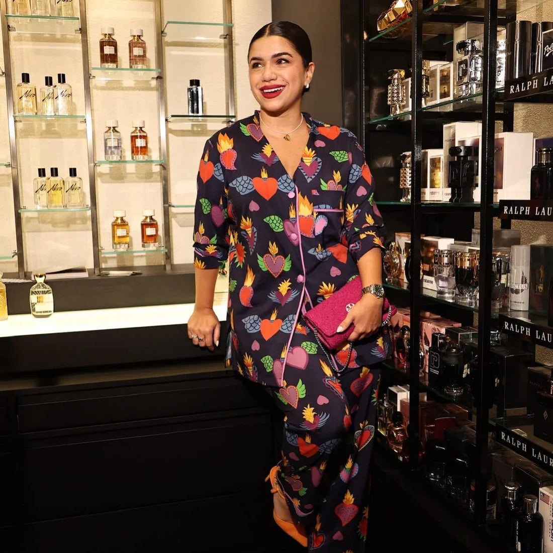 Pijama Longo Valente Coração Leon - Leon Elegance