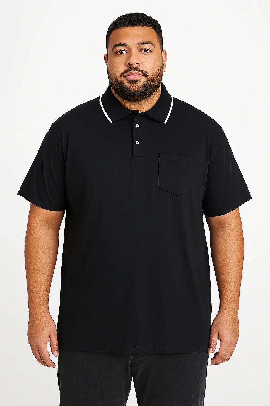 Polo Branca Masculina com Bolso - Leon Elegance