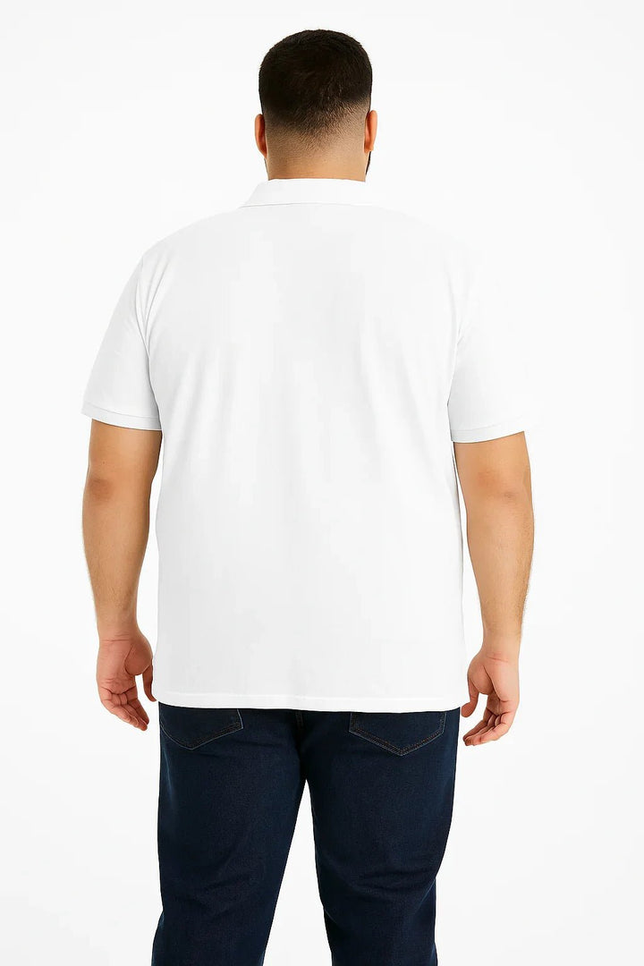 Polo Branca Masculina com Bolso - Leon Elegance