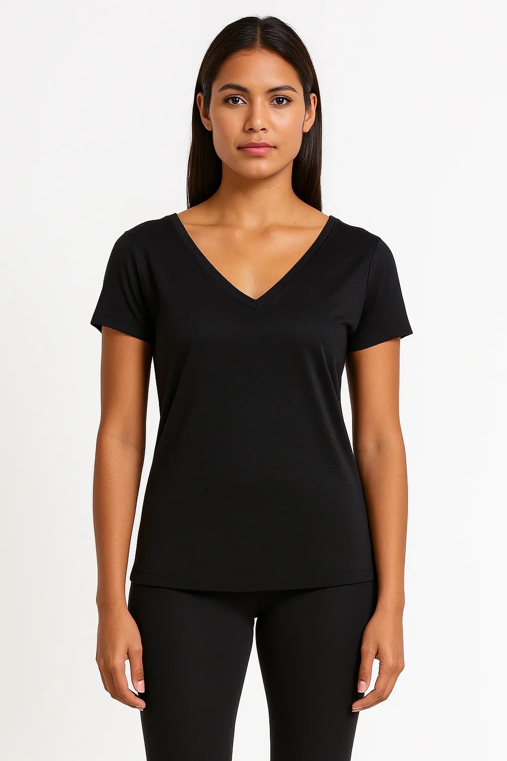 Produto: Blusa Feminina K2B Gola V - Leon Elegance