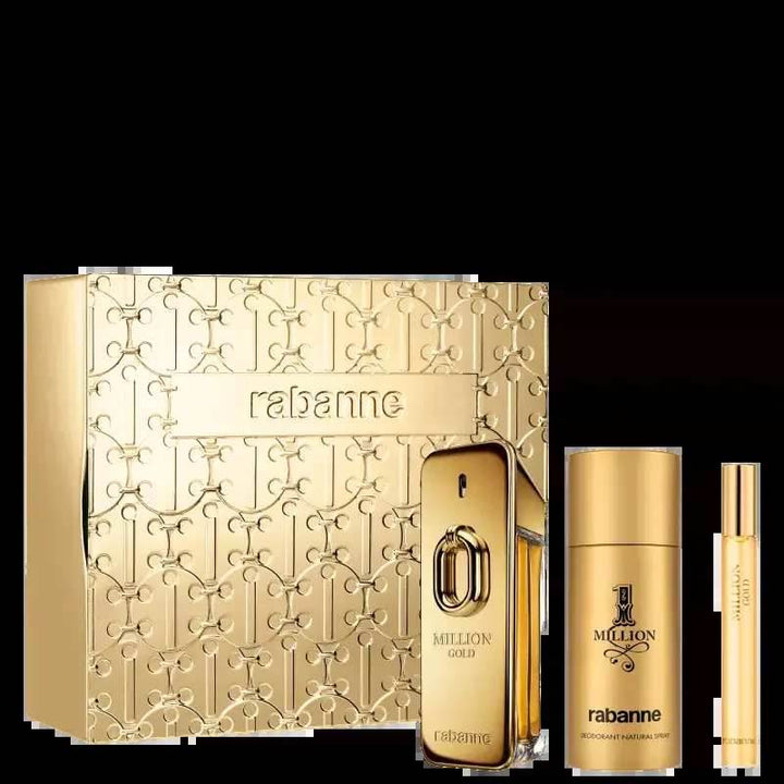 Paco Rabanne Kit Masculino Presenteável One Million Gold Intense EDP - Leon Elegance
