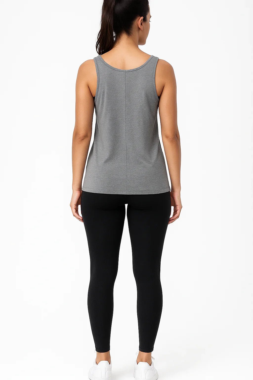 Regata Feminina Cinza Básica K2B - Leon Elegance